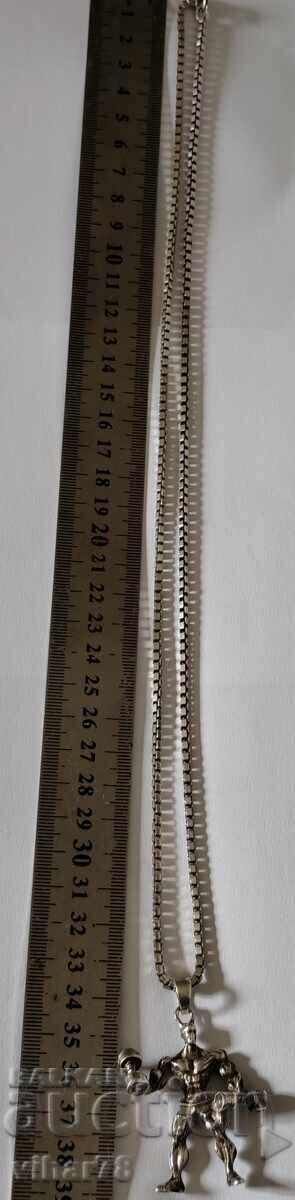 Ασημένια αλυσίδα με μενταγιόν - 5