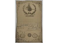 Vechi document otoman, contract, autorizație, titlu de proprietate (Tapia)? Tugra