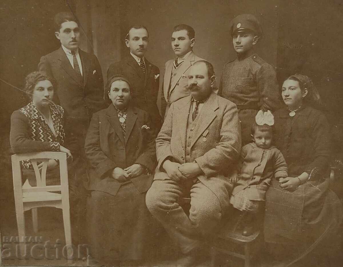 MEDAL ORDER FERDINAND OLD LARGE PHOTO CARDBOARD MEDAL ORDER FERDINAND OLD LARGE PHOTO CARDBOARD