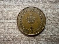 Ηνωμένο Βασίλειο - 1/2 πένες (1973)