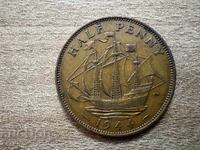 Marea Britanie - 1/2 penny (1944)