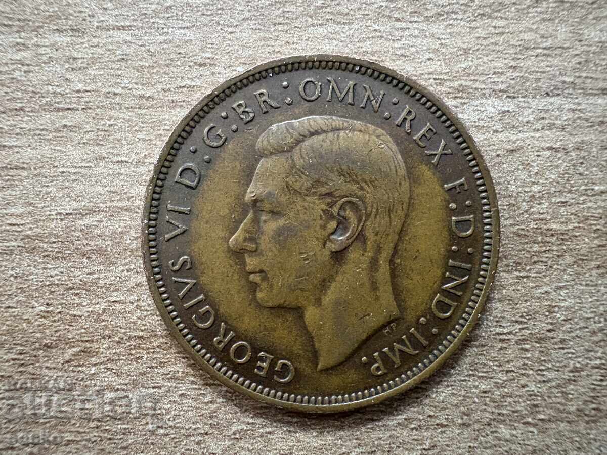 Ηνωμένο Βασίλειο - 1 πένι (1945) με τιμή 1.50 BGN | € 0.77 Ηνωμένο Βασίλειο - 1 πένι (1945) με τιμή 1.50 BGN | € 0.77