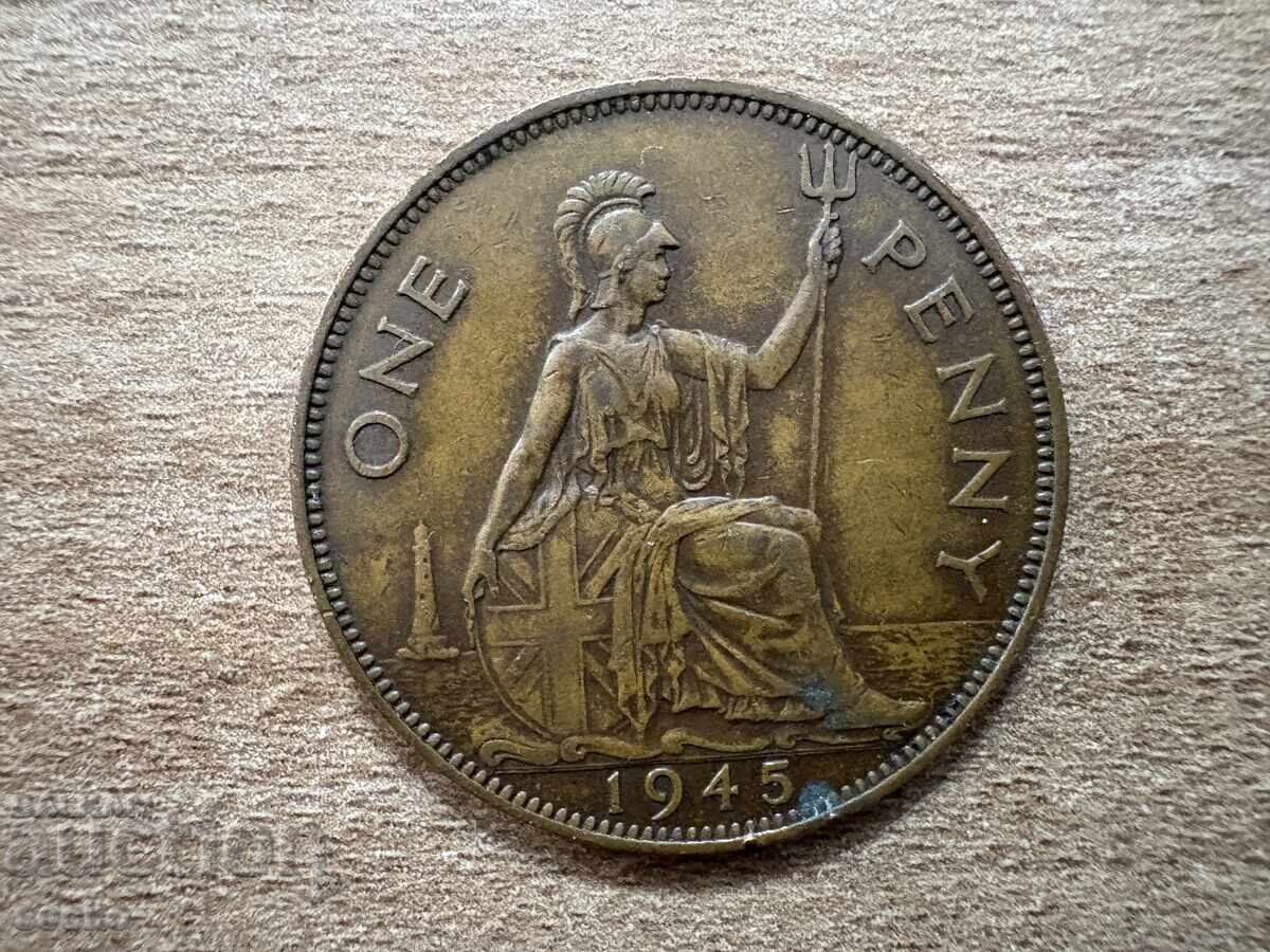 Ηνωμένο Βασίλειο - 1 πένι (1945) Ηνωμένο Βασίλειο - 1 πένι (1945)