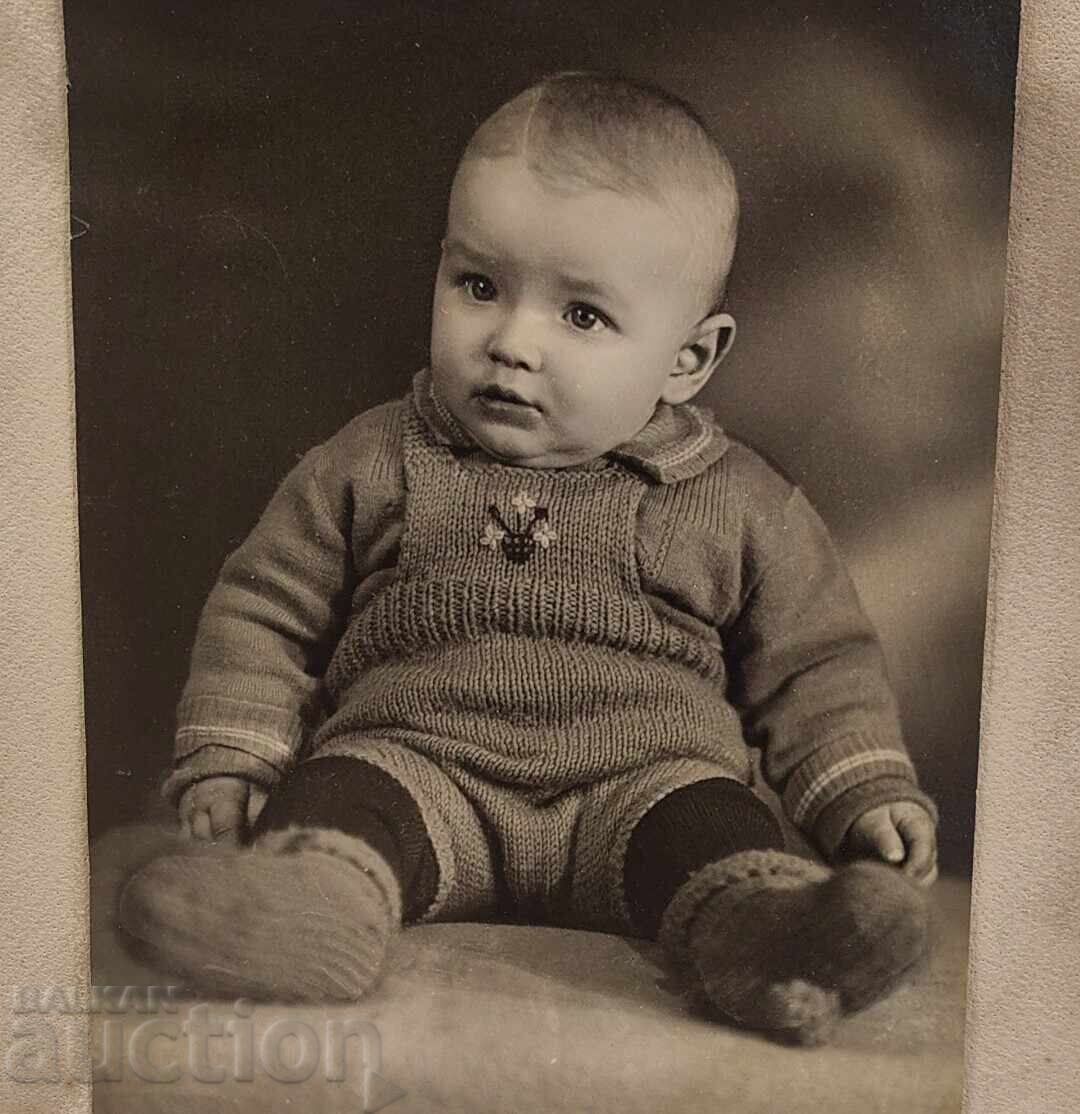 Δημοπρασία ΜΩΡΟ ΠΑΙΔΙ ΜΕΓΑΛΗ ΠΑΙΔΙΚΗ ΦΩΤΟΓΡΑΦΙΑ ΠΟΡΤΡΕΤΟ ΧΑΡΤΟΝΙ