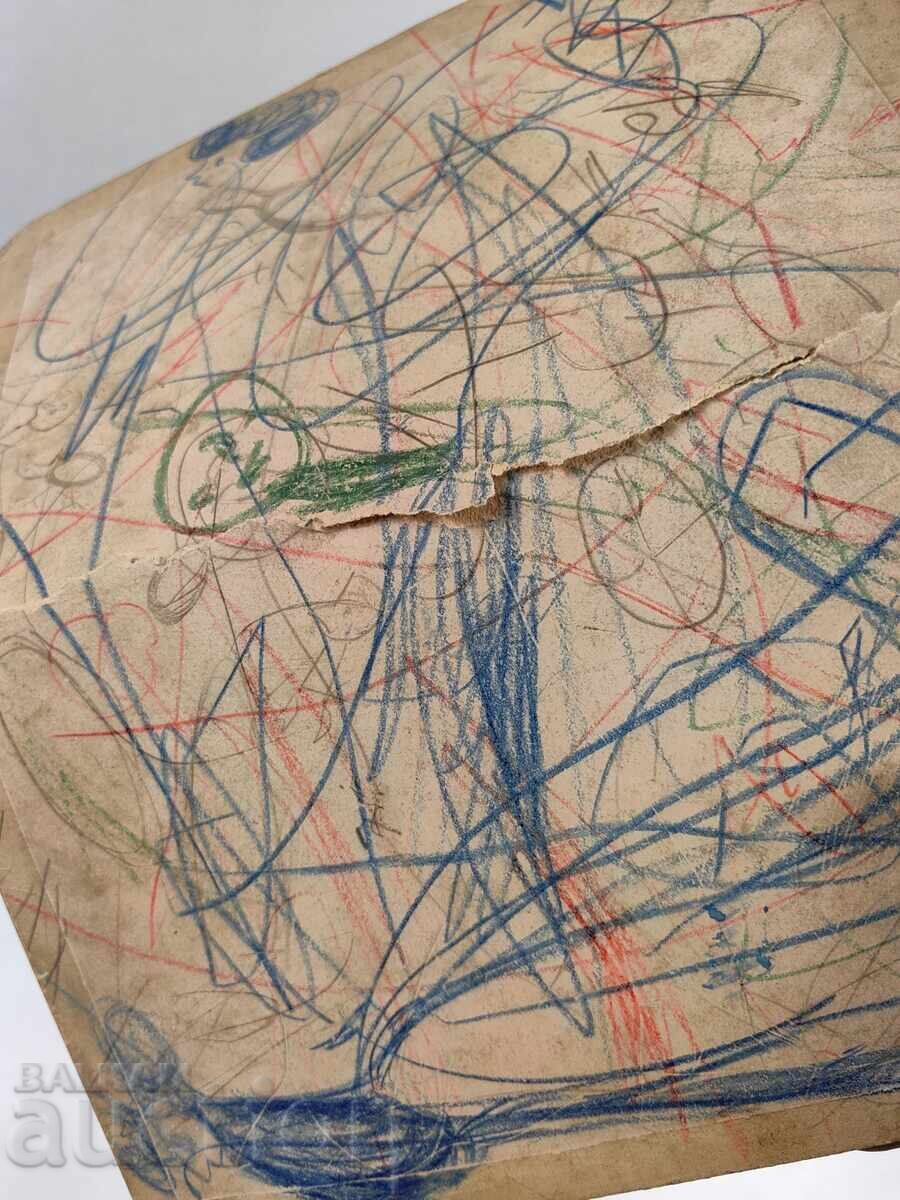 CHILDREN'S PICTURE OLD LARGE CHILD'S PHOTO PHOTOGRAPH CARDBOARD - 5