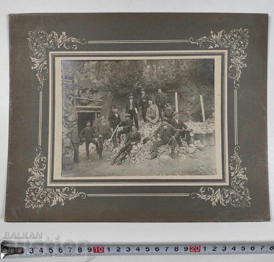 МИНА МИНЬОР СТАРА ГОЛЯМА СНИМКА ФОТОГРАФИЯ КАРТОН - 5