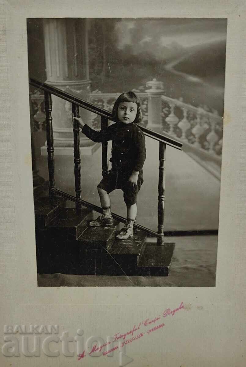 1912 ΠΑΙΔΙ ΑΓΟΡΙ ΠΑΛΙΑ ΦΩΤΟΓΡΑΦΙΑ ΦΩΤΟΓΡΑΦΙΑ ΚΑΡΤΟΝΙ με τιμή 25.00 BGN | € 12.78