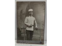 BAIONETĂ MILITARĂ POZĂ VECHE MILITARĂ FOTOGRAFIE CARTON