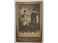 ОВЧАРИ? КОЖУХ НОСИЯ СТАРА СНИМКА ФОТОГРАФИЯ КАРТОН