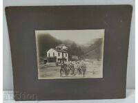 SAWMILL OLD LARGE PHOTO PHOTOGRAPH CARDBOARD