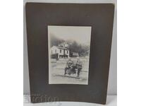 SAWMILL OLD LARGE PHOTO PHOTOGRAPH CARDBOARD