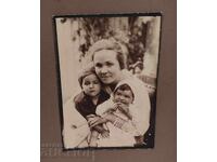 T-shirt with children old large family photo photograph cardboard