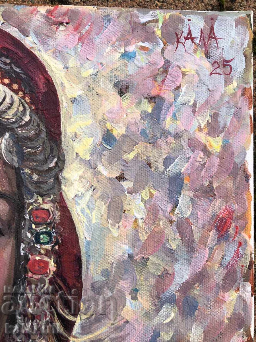 Δημοπρασία Μία Βουλγάρα με μωβ μαντήλι