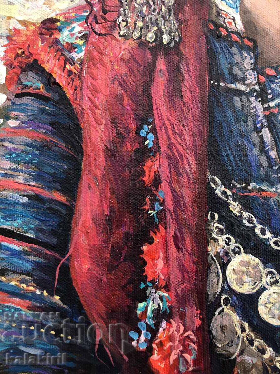 Παράδοση Μία Βουλγάρα με μωβ μαντήλι