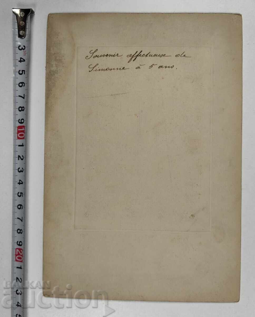 ÎNCEPUTUL SECOLULUI AL XX-LEA FETIȚĂ FLUTURI FOTOGRAFIE CARTON - 6