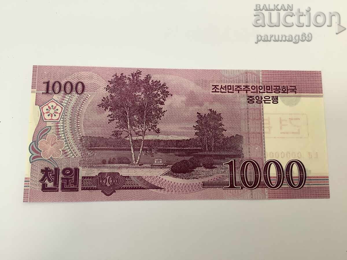 Северна Корея 1000 Вон 2008 година UNC Спесимен с цена 3.00 лв. | € 1.53