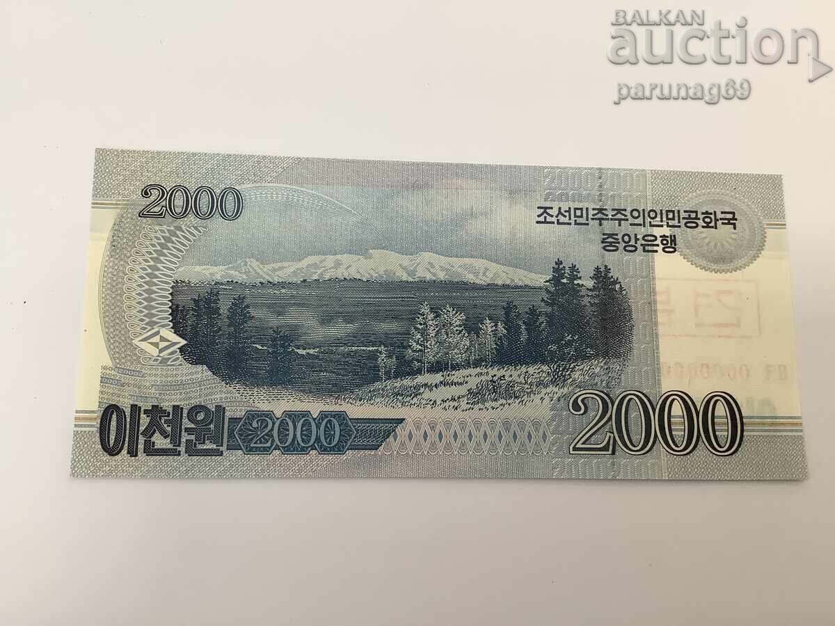 North Korea 2000 Won 2008 UNC Specimen with price 3.00 BGN | € 1.53 North Korea 2000 Won 2008 UNC Specimen with price 3.00 BGN | € 1.53