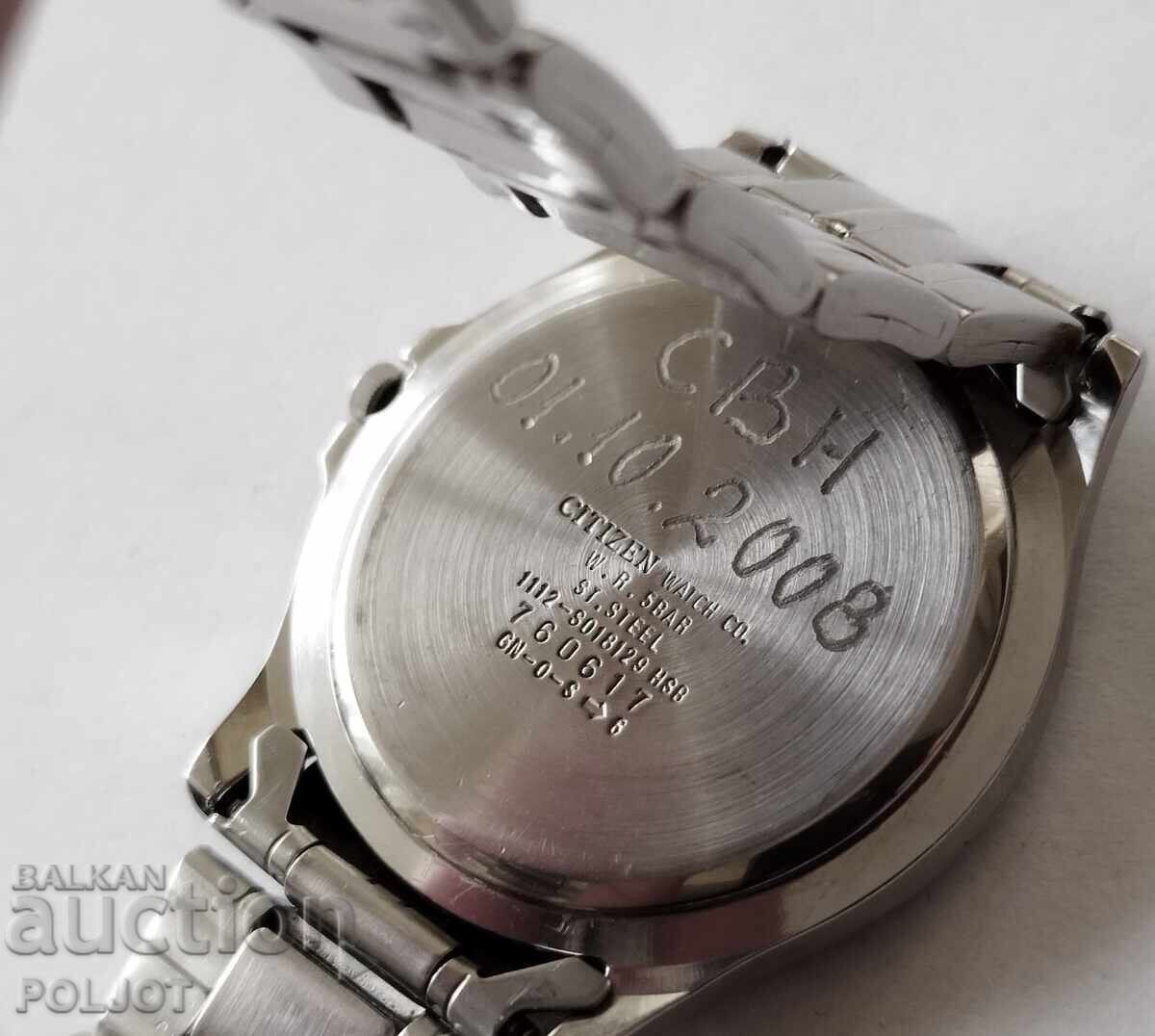 Auction Men's CITIZEN watch, 2008 Auction Men's CITIZEN watch, 2008