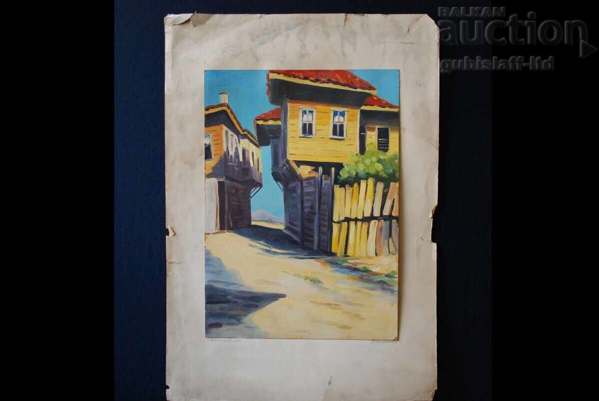 Πίνακας "Μεσημβρία", ζωγρ. Ν. Νικολόφ, δεκαετία 1970 - 5