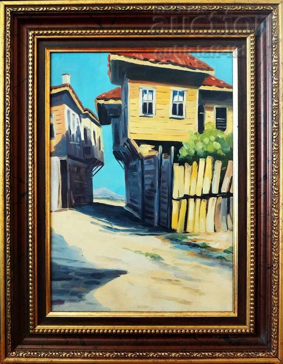 Πίνακας "Μεσημβρία", ζωγρ. Ν. Νικολόφ, δεκαετία 1970