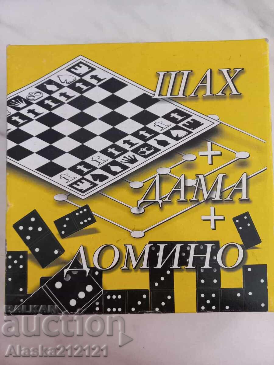 Chess, Queen, and Dominoes