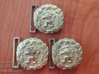 Vechi catarame de bronz pentru curea paradă - 3 buc