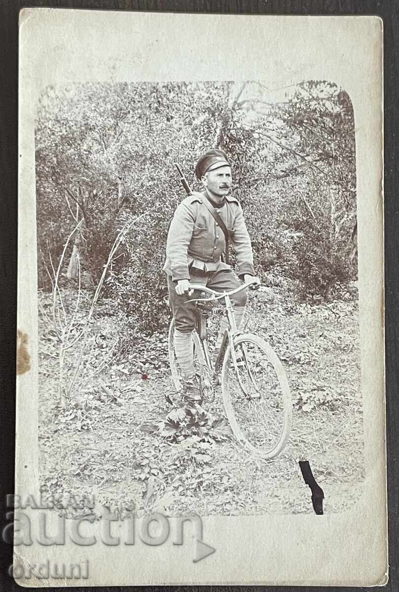 5137 Βασίλειο της Βουλγαρίας στρατιωτικό ποδηλάτης 1915 Α' Παγκόσμιος Πόλεμος