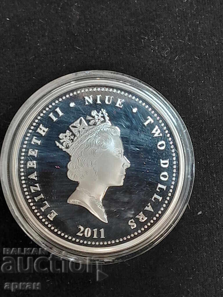Bŭlgarska roza -2 $ 2011 1 oz ασήμι 31.1 γρ. 0.999 - 5 Bŭlgarska roza -2 $ 2011 1 oz ασήμι 31.1 γρ. 0.999 - 5