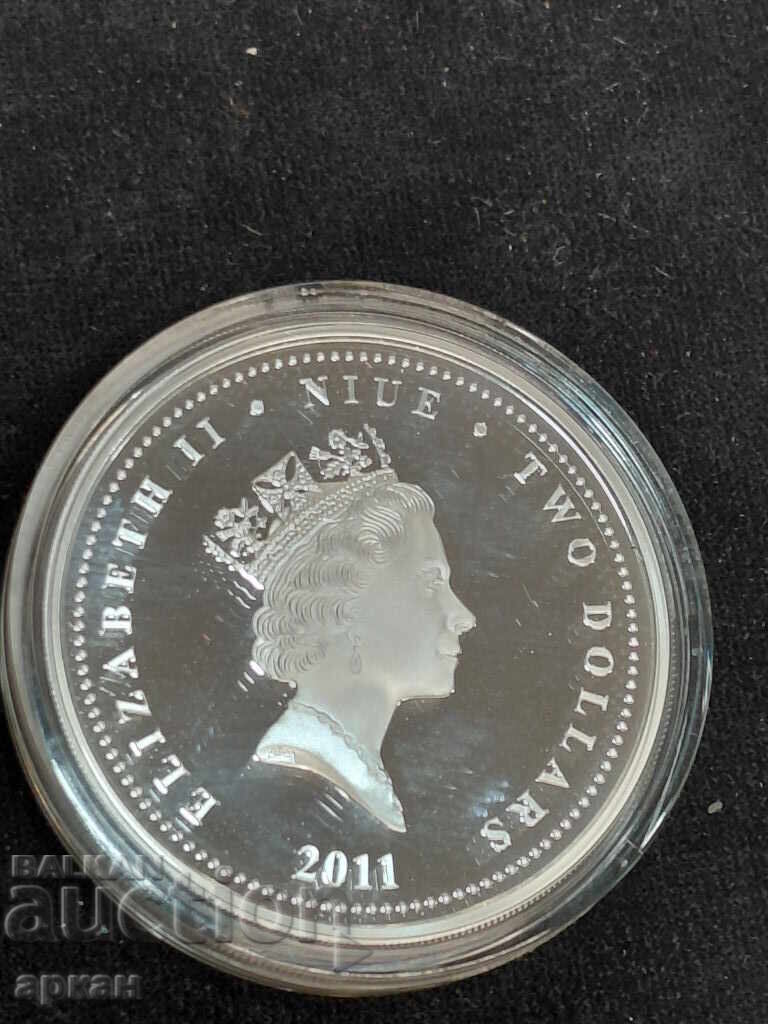 Bŭlgarska roza -2 $ 2011 1 oz ασήμι 31.1 γρ. 0.999 - 6 Bŭlgarska roza -2 $ 2011 1 oz ασήμι 31.1 γρ. 0.999 - 6