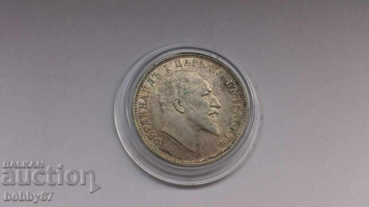 Excellent condition silver coin, 1 lev, 1910 - 6 Excellent condition silver coin, 1 lev, 1910 - 6