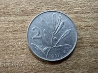 Италия - 2 лири (1957)