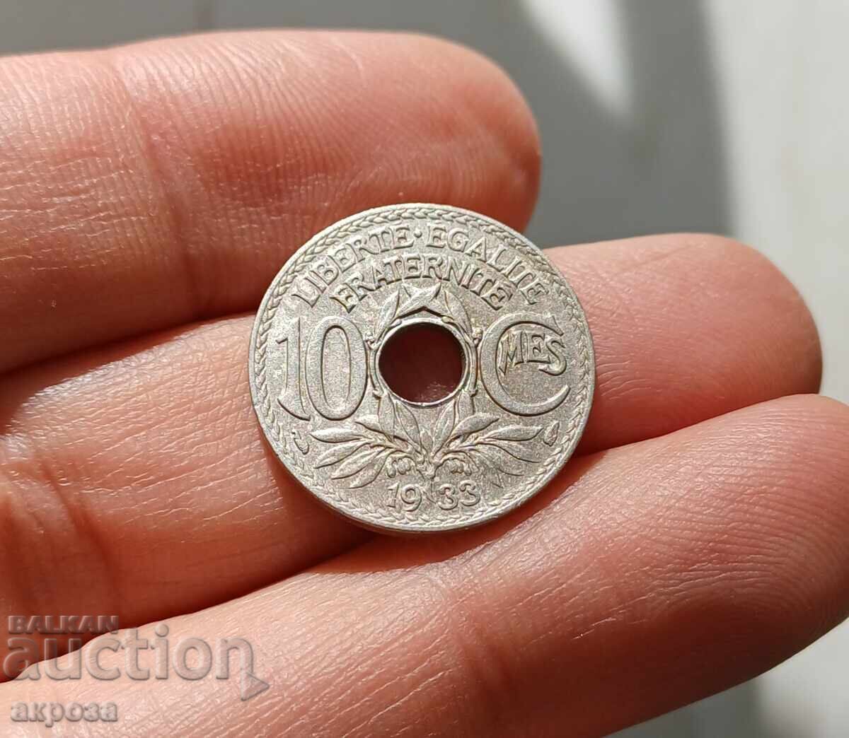 10 λεπτά Γαλλία 1933