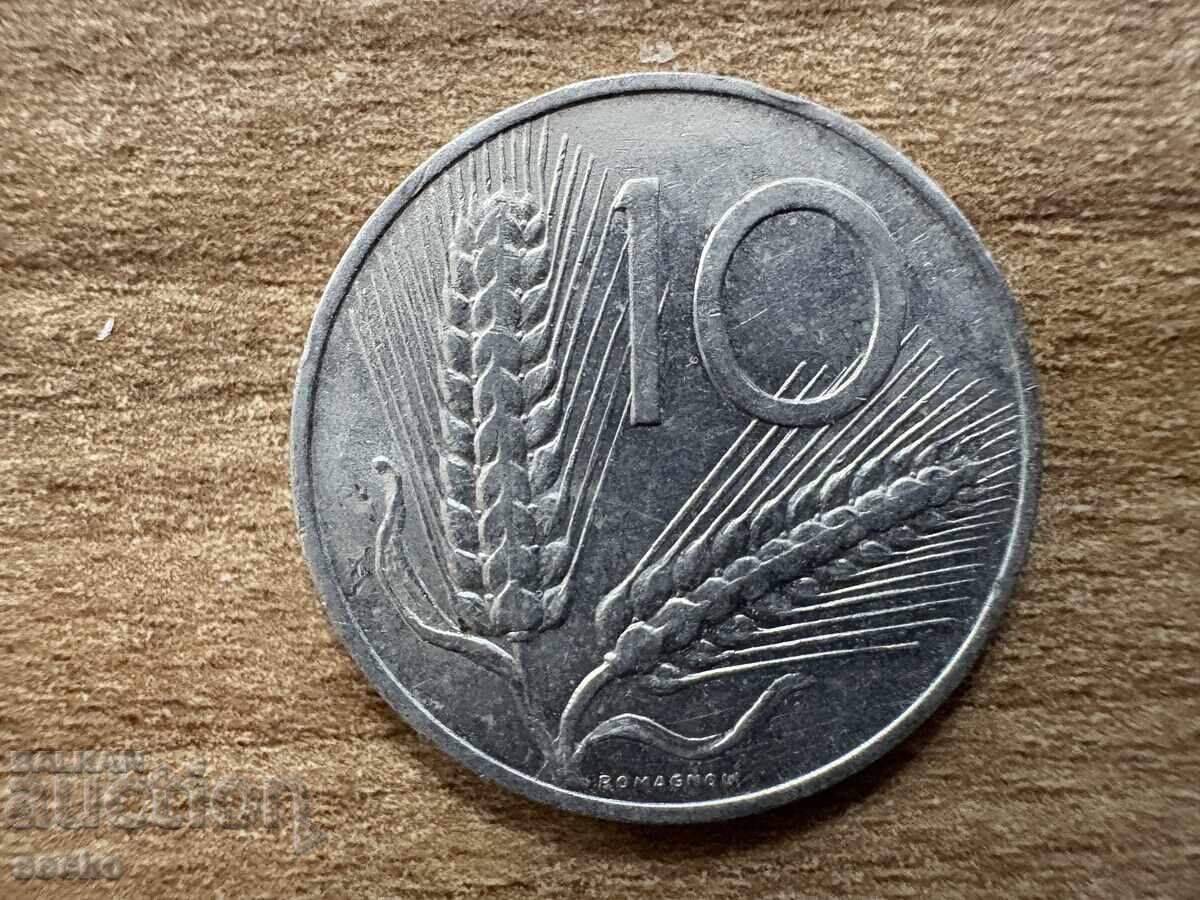 Италия - 10 лири (1967) Италия - 10 лири (1967)