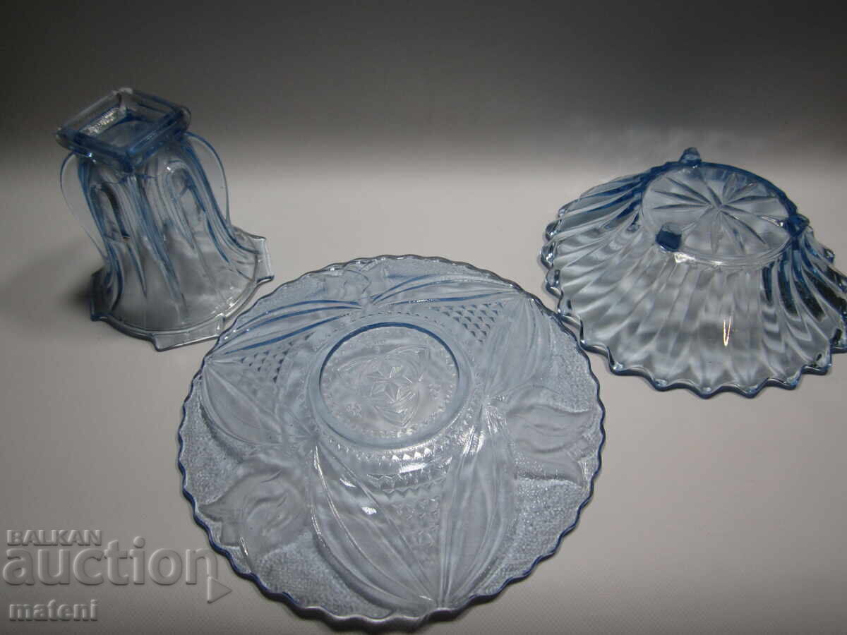 BOL DE STICLĂ FRUCTIERĂ FARFURIE STICLĂ ALBASTRĂ - 5 BOL DE STICLĂ FRUCTIERĂ FARFURIE STICLĂ ALBASTRĂ - 5