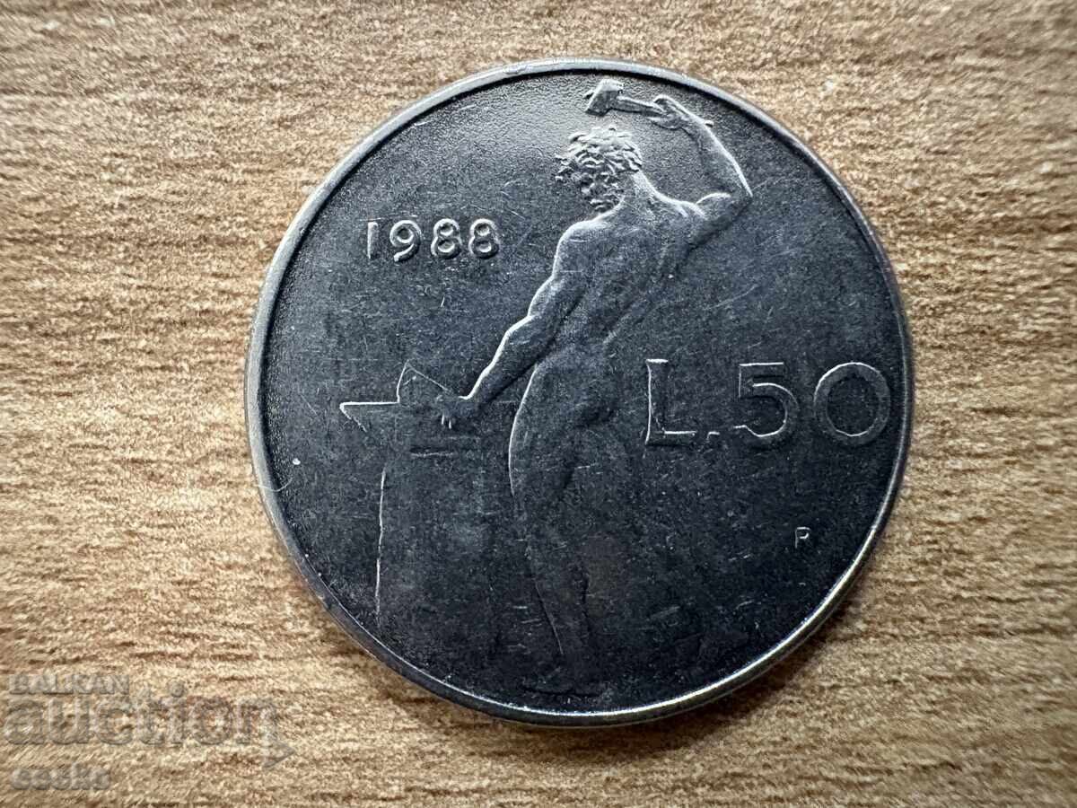 Ιταλία - 50 λιρών (1988) Ιταλία - 50 λιρών (1988)
