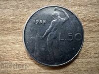 Ιταλία - 50 λιρών (1988)