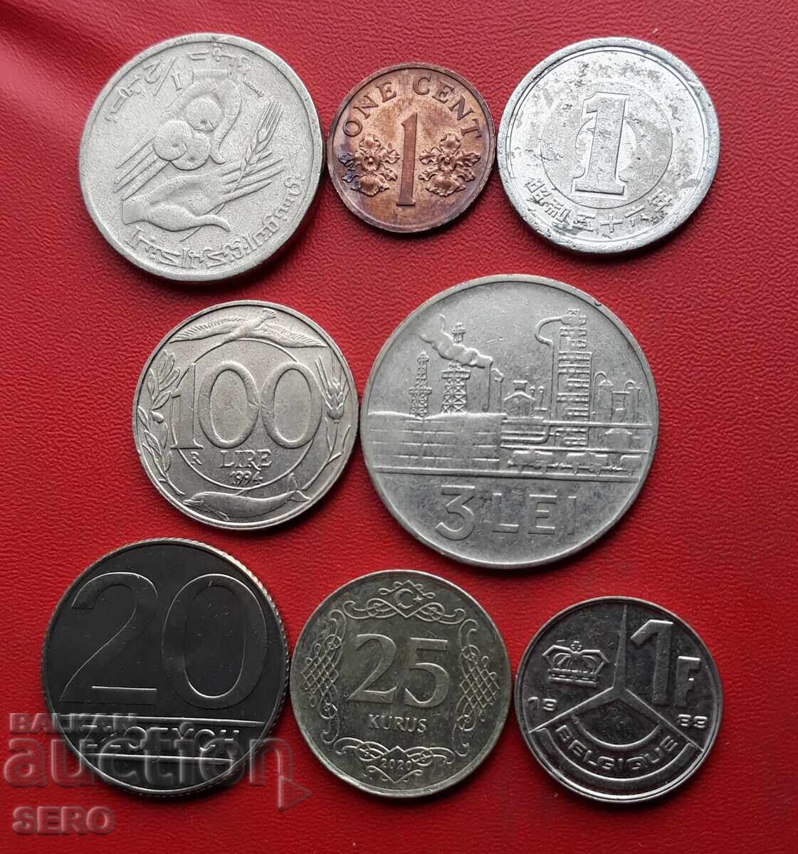 Mixed lot of 8 coins Mixed lot of 8 coins