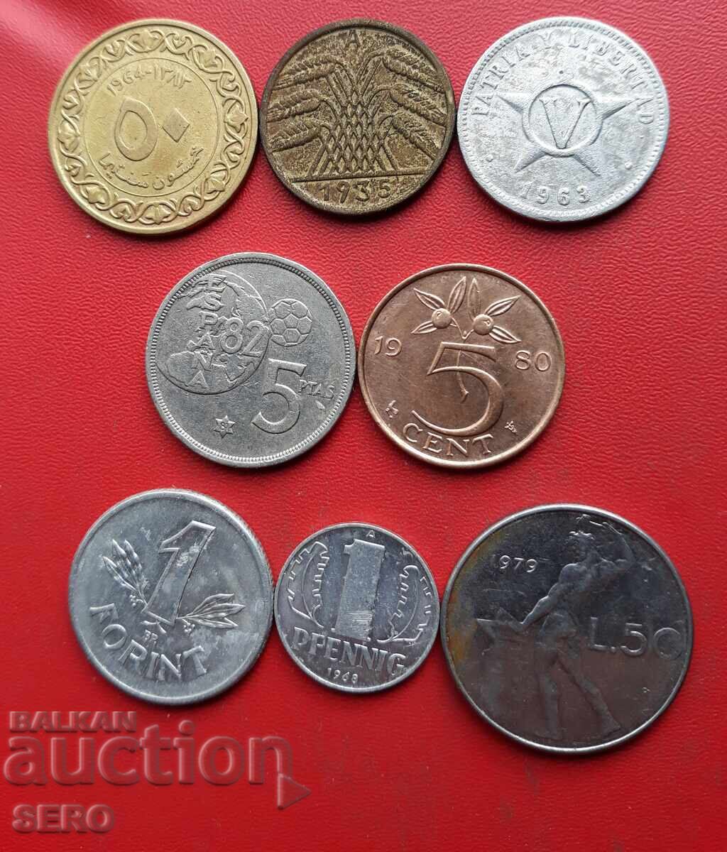 Mixed lot of 8 coins Mixed lot of 8 coins
