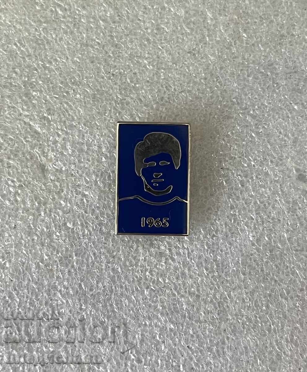 Emblemă de fotbal GEORGI ASPARUHOV GUNDI 1965 Levski Sofia