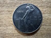 Ιταλία - 50 λιρες (1992) - με σήμανση ρόμβου