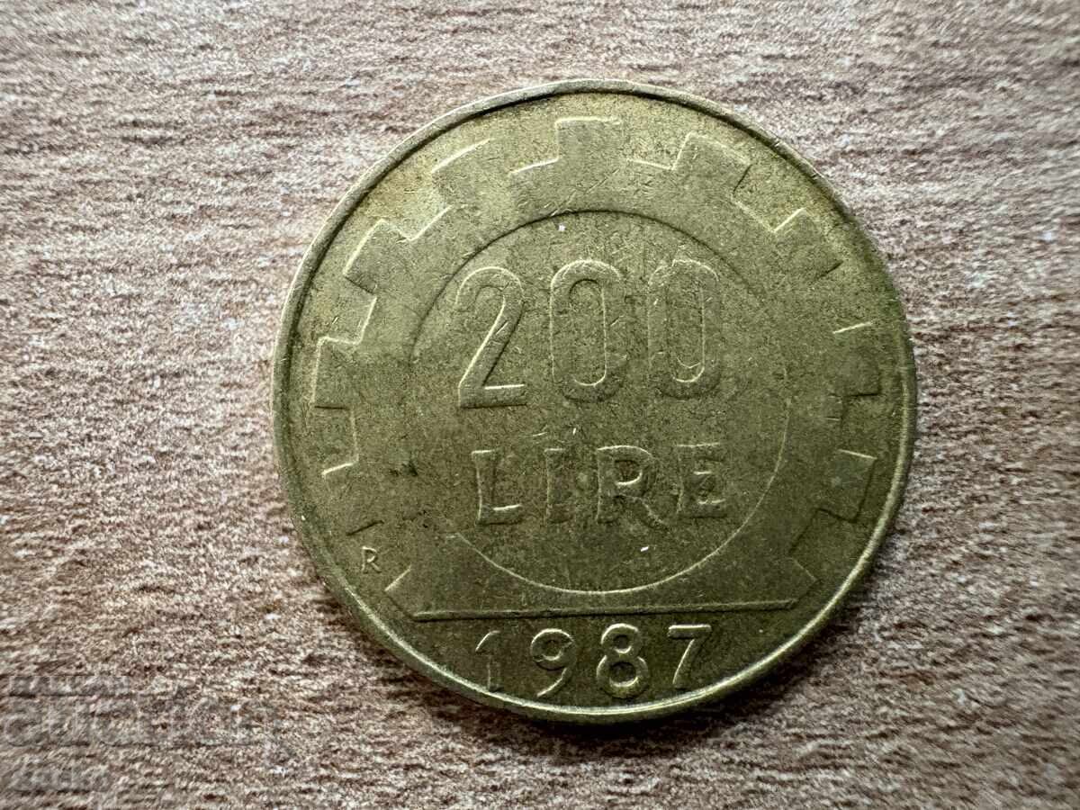 Ιταλία - 200 λιρών (1987) Ιταλία - 200 λιρών (1987)