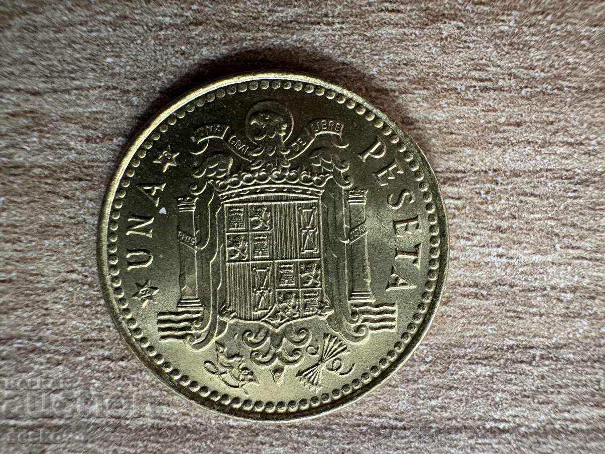 Spania - 1 pesetă (1975) (78) Spania - 1 pesetă (1975) (78)