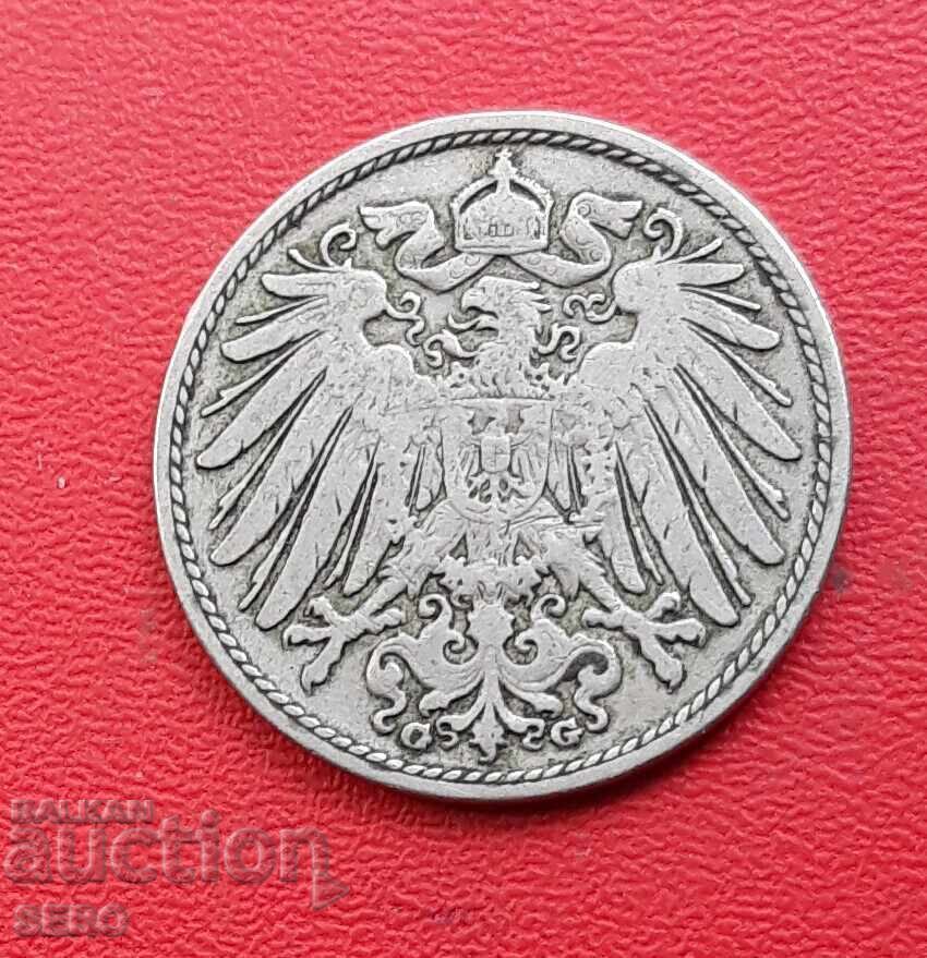 Германия-10 пфенига 1897 G-Карлсруе с цена 9.01 лв. | € 4.61