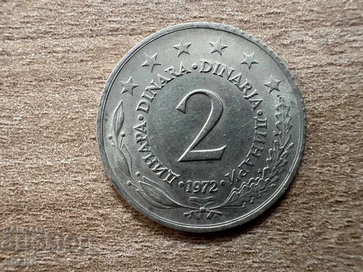 Γιουγκοσλαβία - 2 δηνάρια (1972)