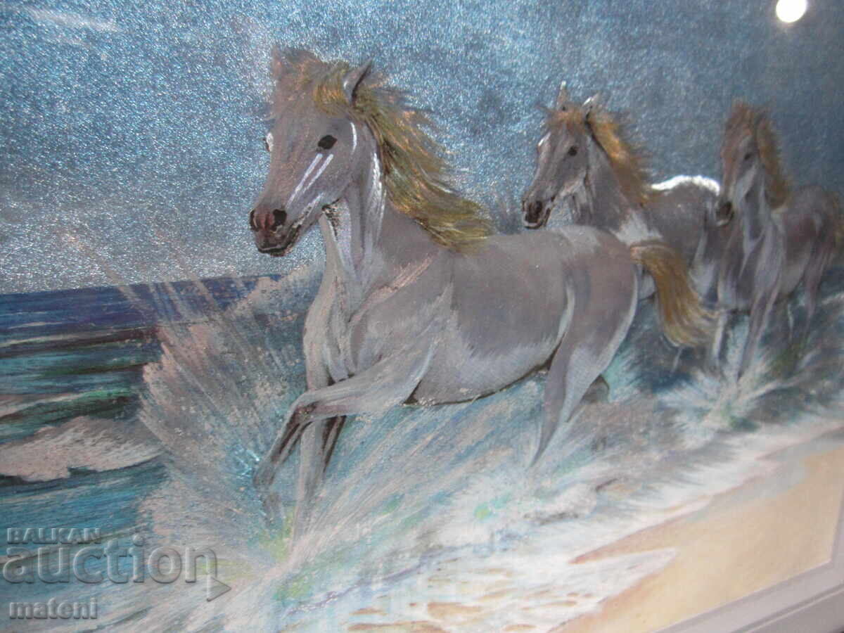 Αναπαραγωγή φωτογραφίας με κορνίζα Άλογα Θάλασσα με τιμή 3.00 BGN | € 1.53 Αναπαραγωγή φωτογραφίας με κορνίζα Άλογα Θάλασσα με τιμή 3.00 BGN | € 1.53