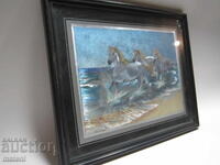 REPRODUCERE FOTOGRAFIE CU RAMĂ CAI MARE