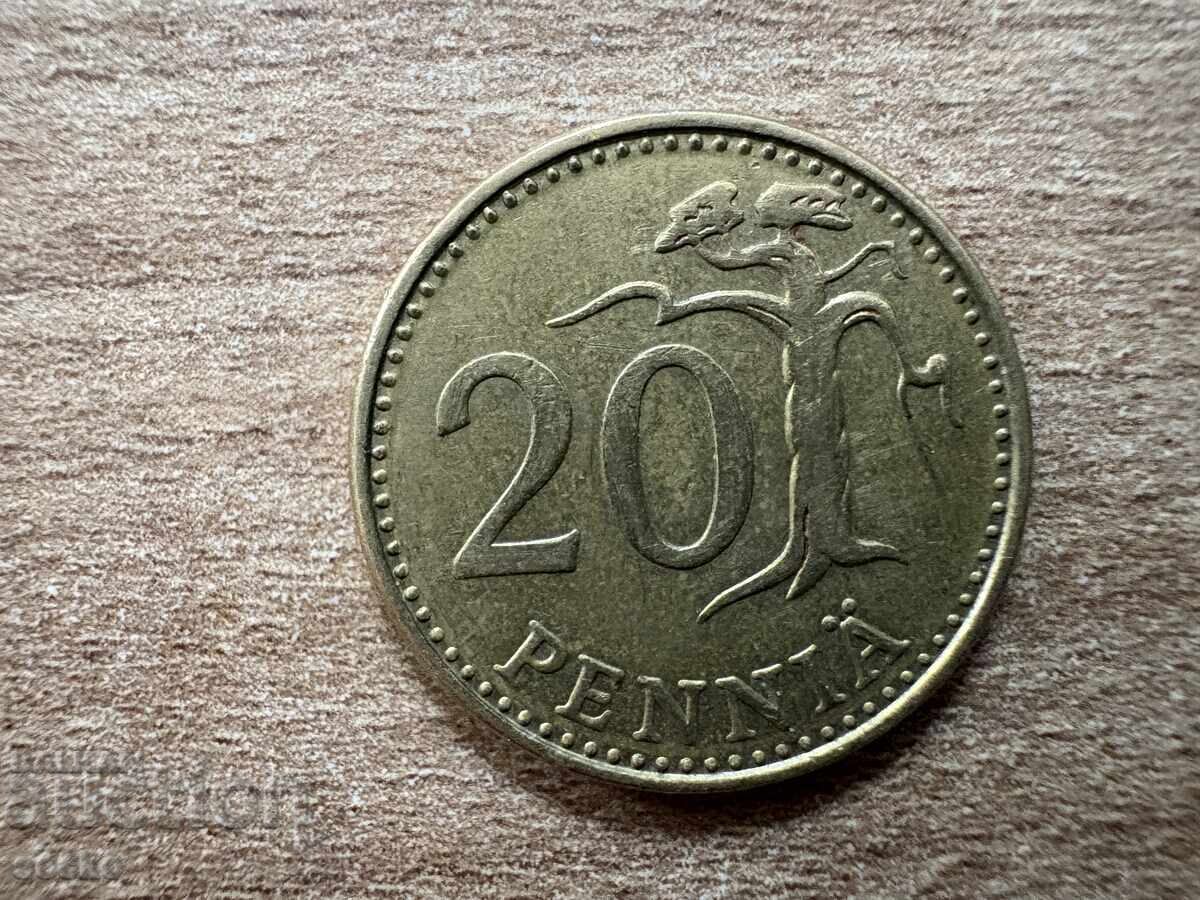 Φινλανδία - 20 πένι (1974)