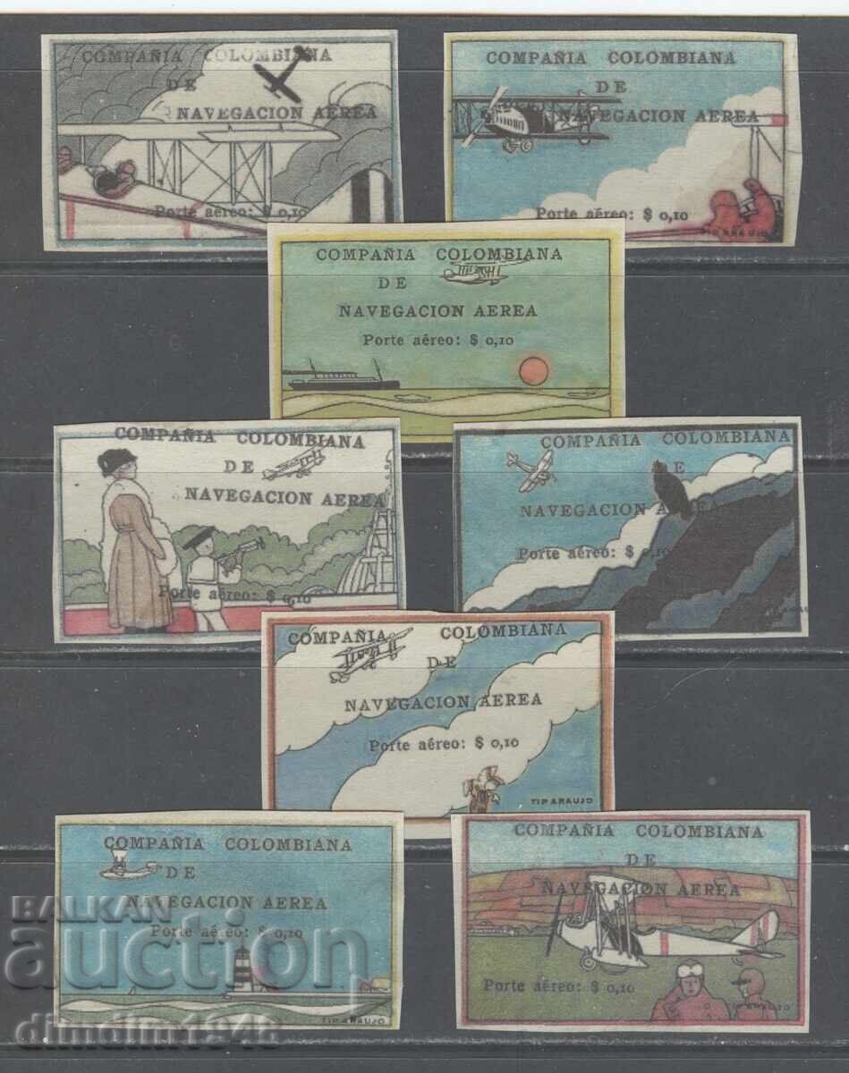 Колумбия 1920г. - Въздушна поща,пълна серия
