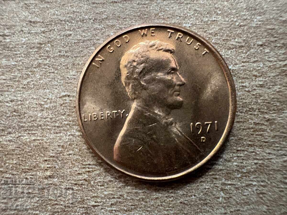 SUA - 1 cent (1971) - D cu preț 0.15 BGN | € 0.08 SUA - 1 cent (1971) - D cu preț 0.15 BGN | € 0.08