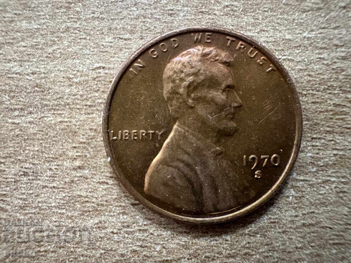 USA - 1 Cent (1970) - S with price 0.50 BGN | € 0.26